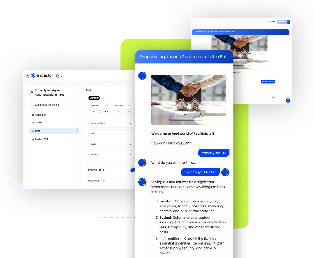 Transform Your Real Estate Operations with Indite.io’s AI Agent & Chatbot Builder